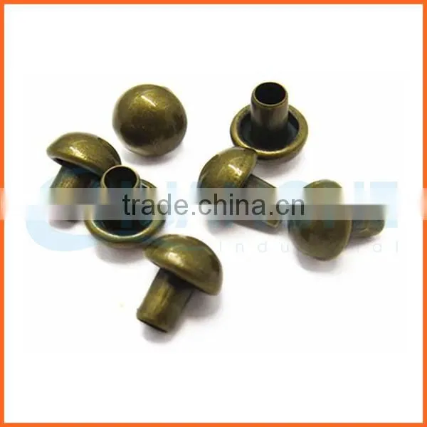 alibaba high quality mushroom head semi hollow rivets