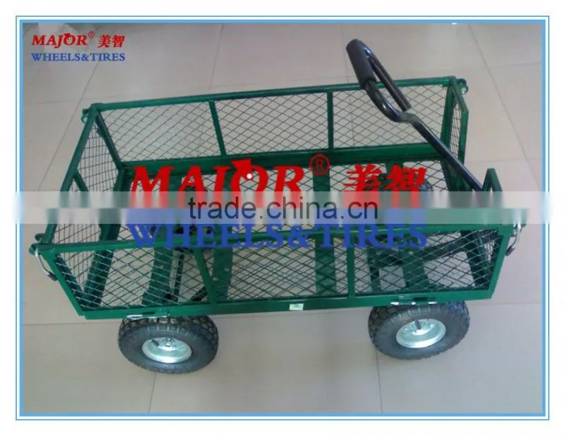300kgs foldable steel mesh garden tool cart/hand truck seller