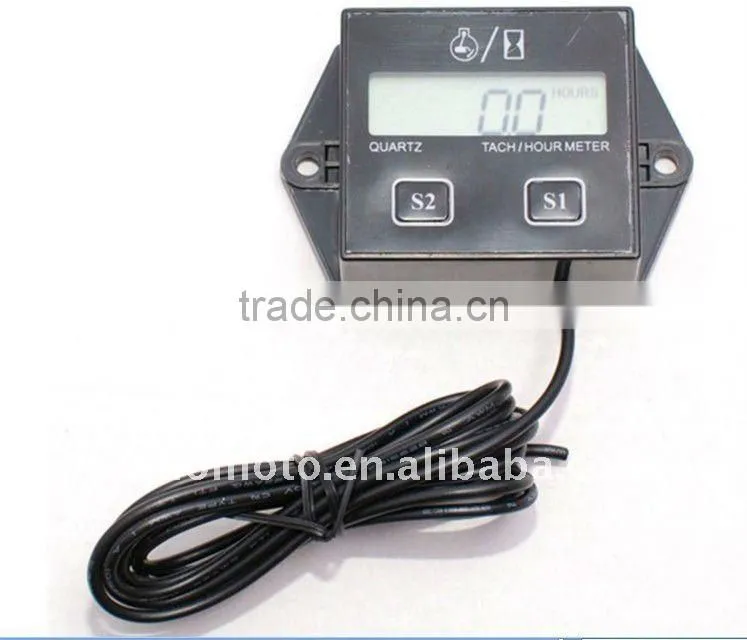 Tach Hour Meter for Motorcycle ATV Snowmobile Boat Stroke Gas Engine Generator HP-02-TACH