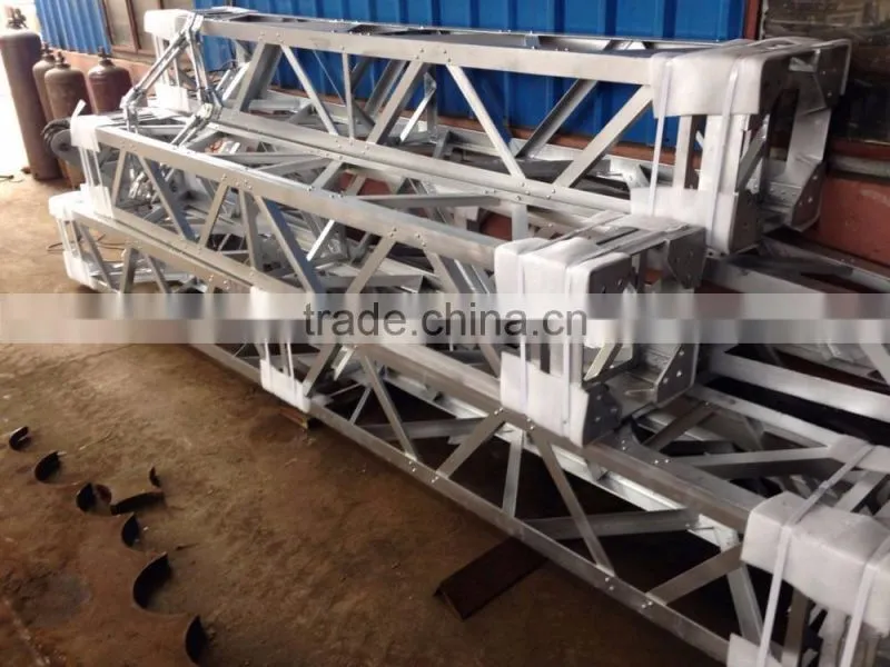 High strength Aluminum Alloy Inner Suspended Lattice gin pole For Erection Tower