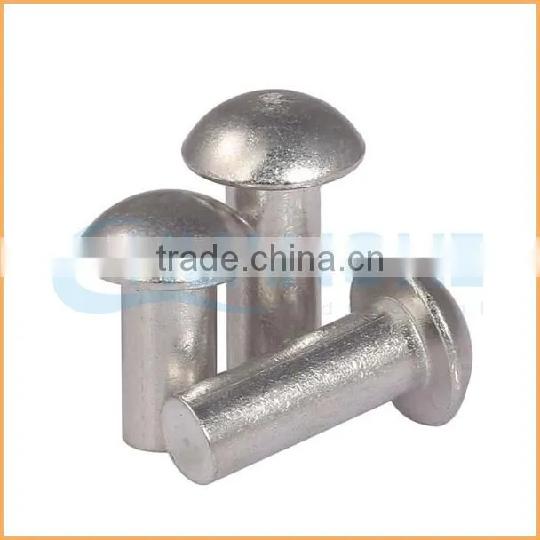 Factory supply best price galvanized flat head solid rivets