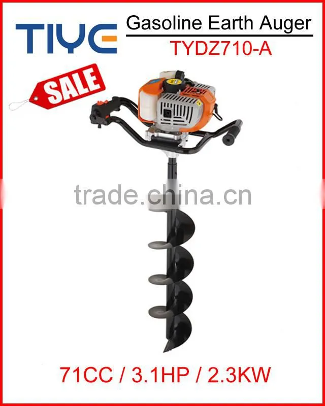 Big Power 71CC Petrol Earth Auger Earth Drill Machine Post Hole Borer Ground Drill