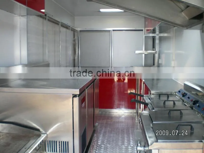Catering trailer Mobile Kitchen truck trailer fast food trailer