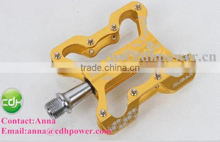 golden color bike pedals/Aluminium pedals