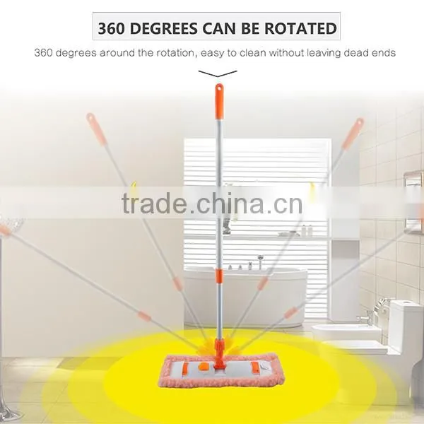 Specialized production Comfortable microfiber flat chenille cleaning mop in square
