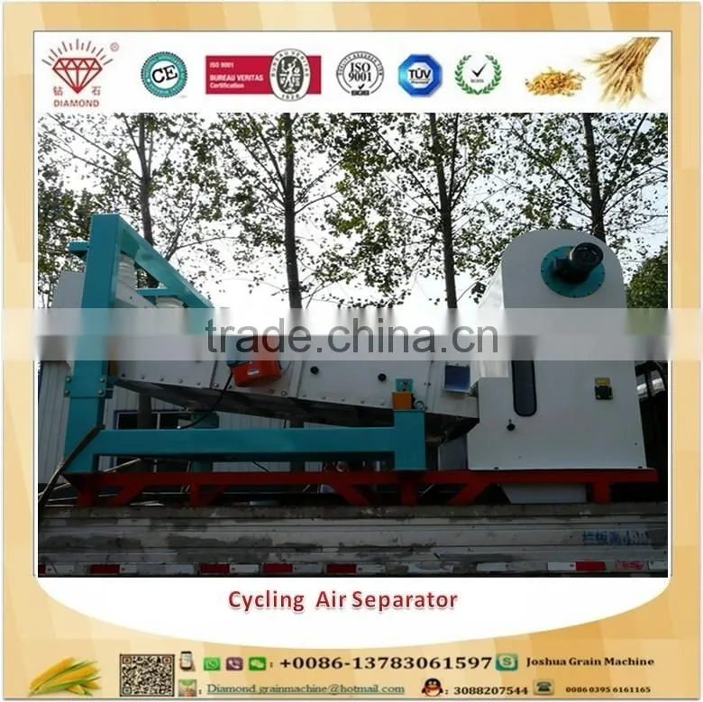 Wide usage flour mill removing light impurities cycling air separator