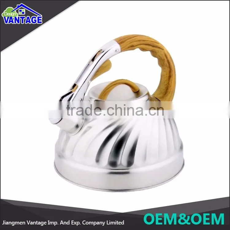 Eco-friendly 2.5L Stainless Steel Whistling Tea Water Kettle