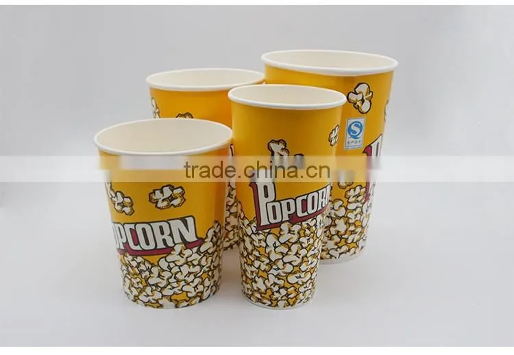 Food Grade Take Out Paper Popcorn Cups