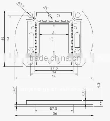 High bright led light diode white 500w