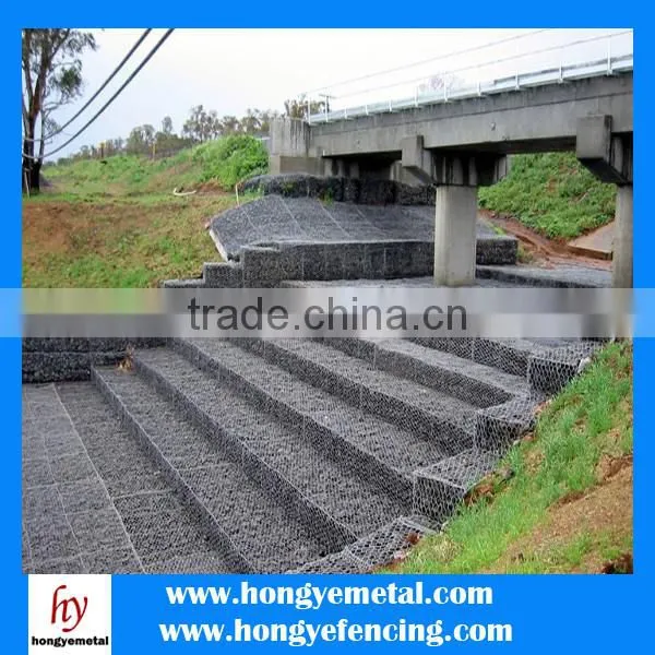 Gabion Box 2x1x1 / Welded Gabion/Hexagonal Wire Mesh For Protection