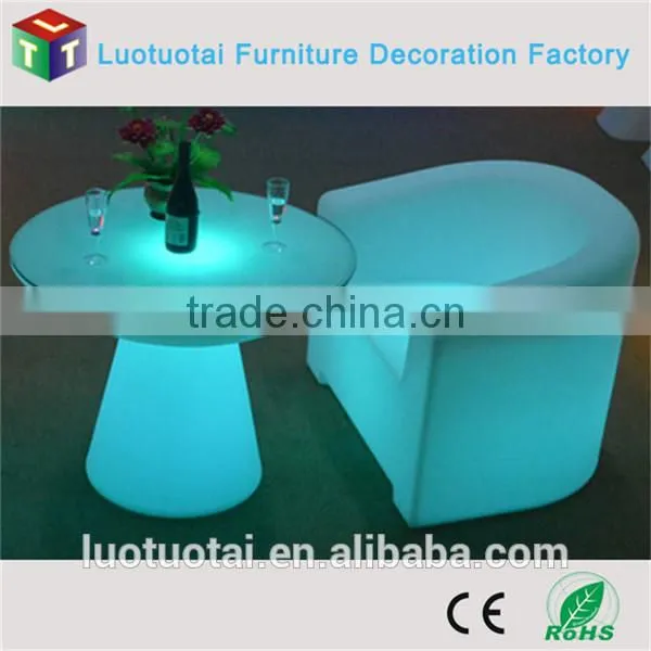 RGBW color change 24 keys remote control led lighted up furniture/light up table