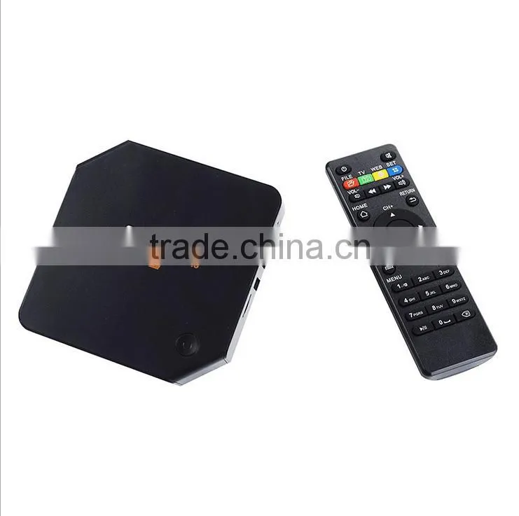 Latest Android tv box M8S PLUS 64 BIT in red color/black Amlogic S905 android 5.1 2g/16g
