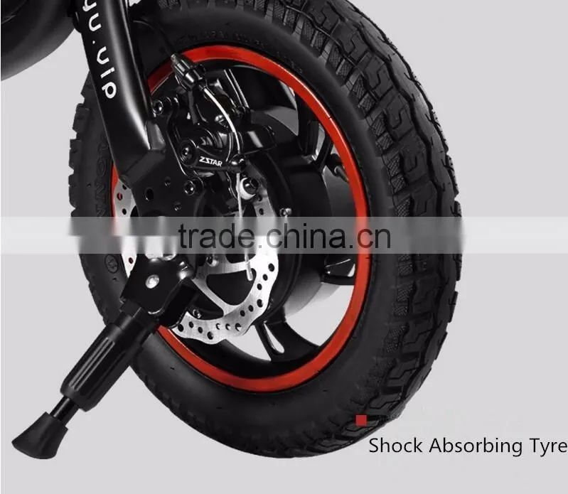 Mini Light Smart Mobile APP Control Electric Folding Bicycle, Colorful 36V 350W Aluminum Alloy 12inch Fold Electric Bicycle