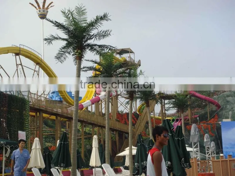 Artificial big tower palm trees
