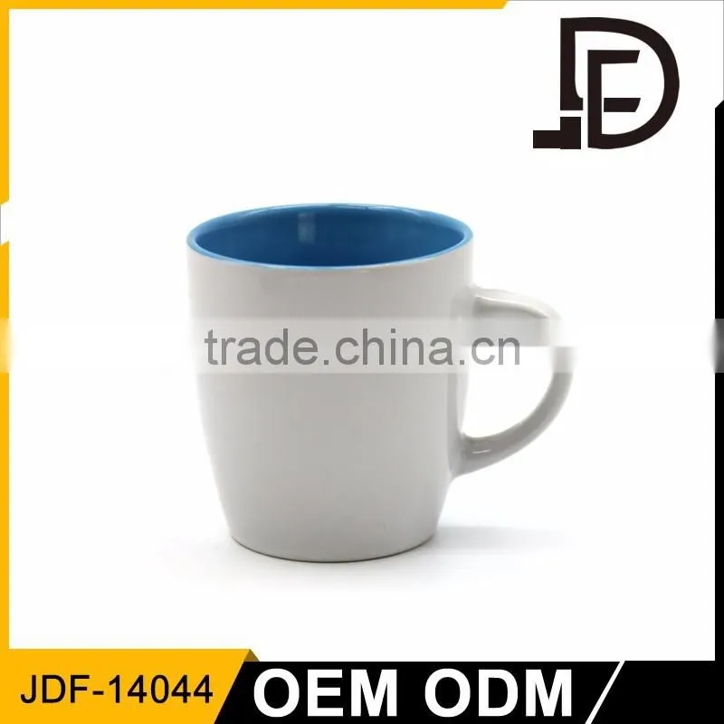 Drinkware colorful marble mug, color inside mug with logo