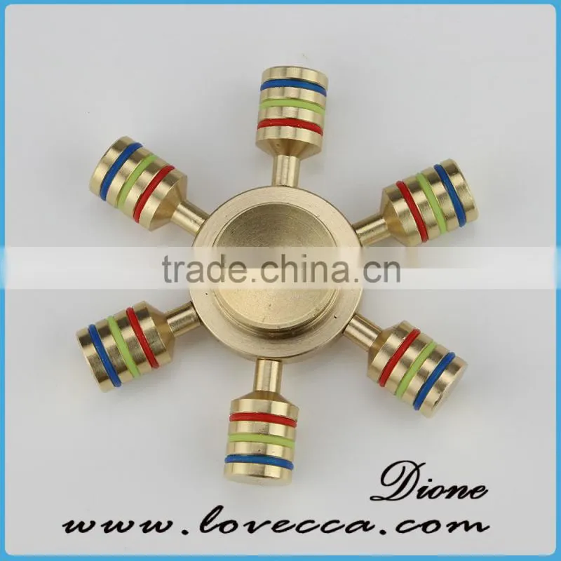 Wholesale copper spinner spiral gyro hand toy finger spinner fidget metal