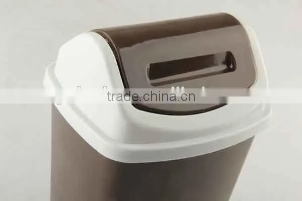 Plastic Trash Can Household Garbage Can/Rubbish Bin