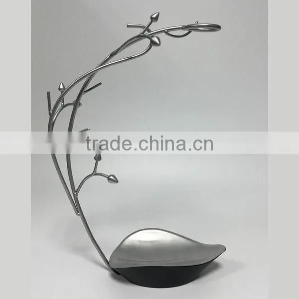 Metal jewelry tree organizer display