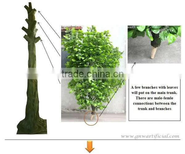 GNW BTR026 Artificial Big Tree banyan tree 15ft high for Hotel Garden decoration tree