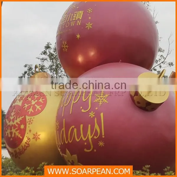 Commercial display large frp balloons christmas decoration