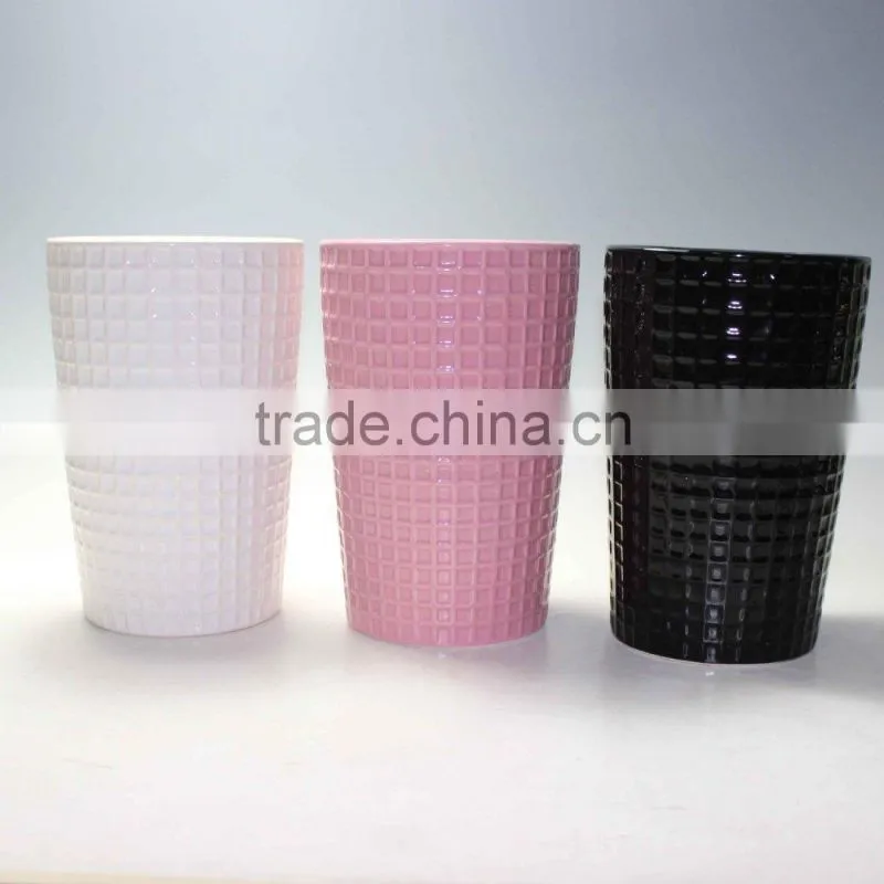 Hand made ceramic flower pot for home decorations