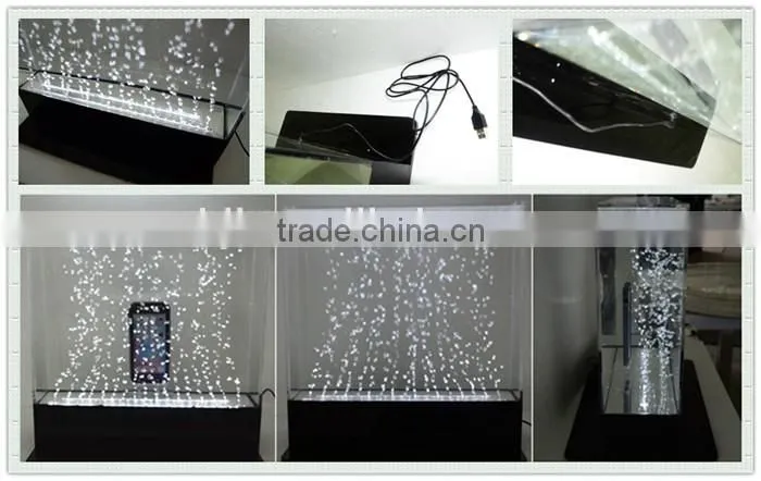 lighting acrylic mobile phones used waterproof showcase
