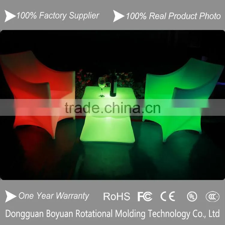 Modern Illuminated Color Light Plastic LED Furniture Bar