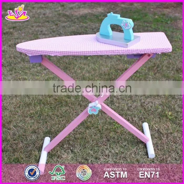 2017 New products children pretend play wooden toy ironing board W10D151