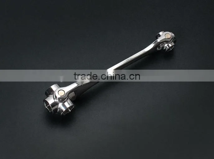 Berrylion Multipurpose Socket Wrench Mirror finished 8 in 1 Socket Wrench