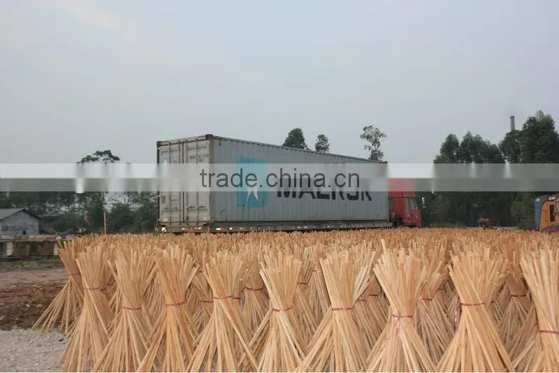 Short delivery day wooden handle for grass broom