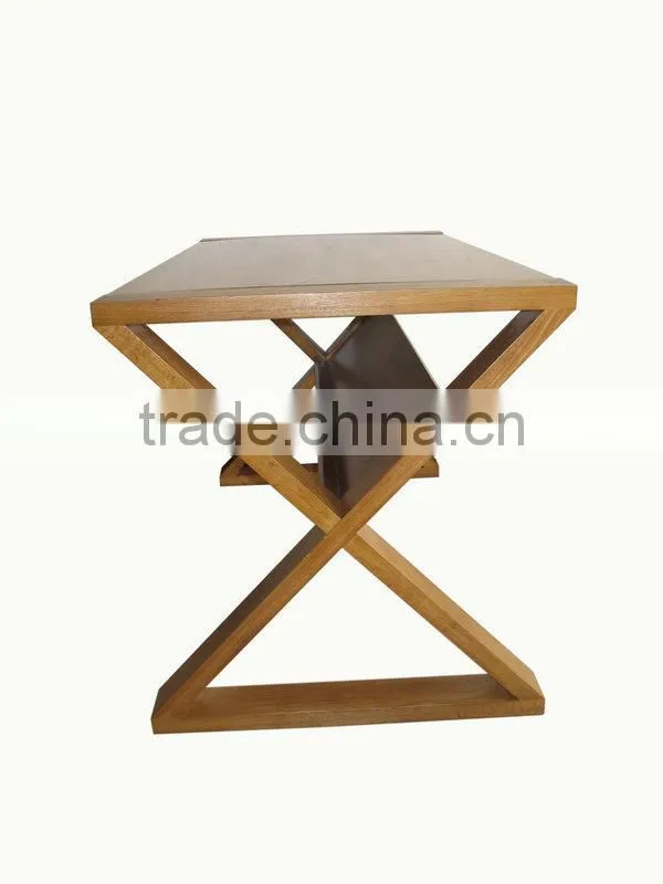 cross leg wood dinning table