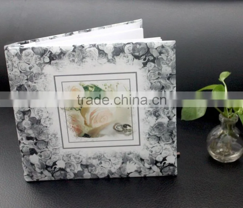 H2016 fashion christmas alibaba china supplier PU western leather family photo albums manufacture