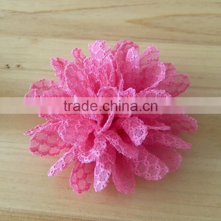 fabric flower clip for kids hair accessories for baby girl