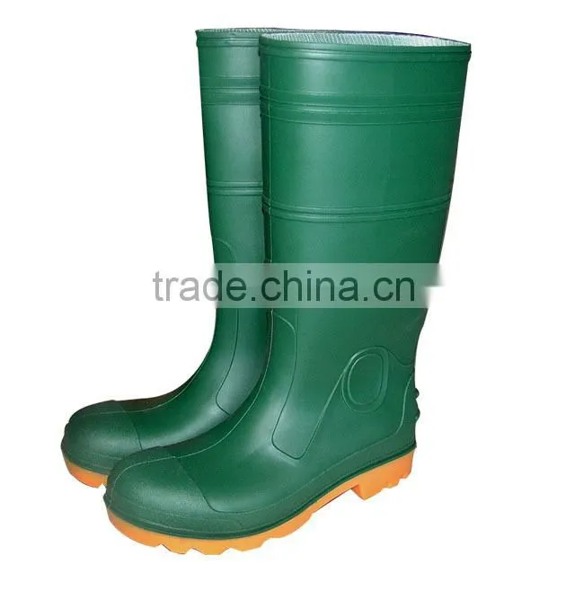 pvc wellies safety working boots for men
