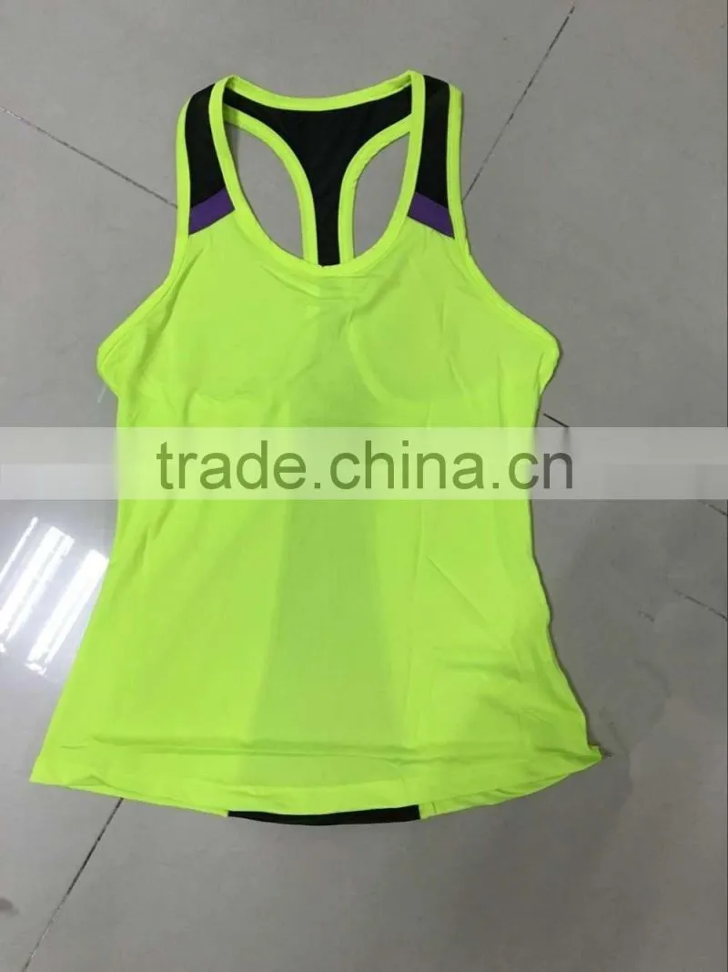 Women fashion design dryfit gym fitness singlet