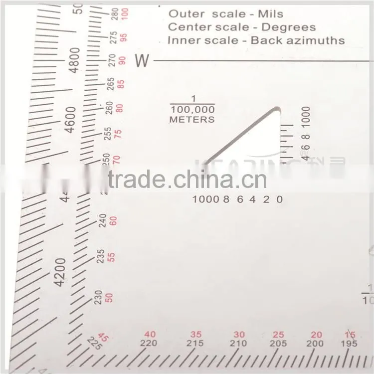 Kearing brand manufacture aviation square protractor,combination square set protractor,super quality military square ruler#KMP-4