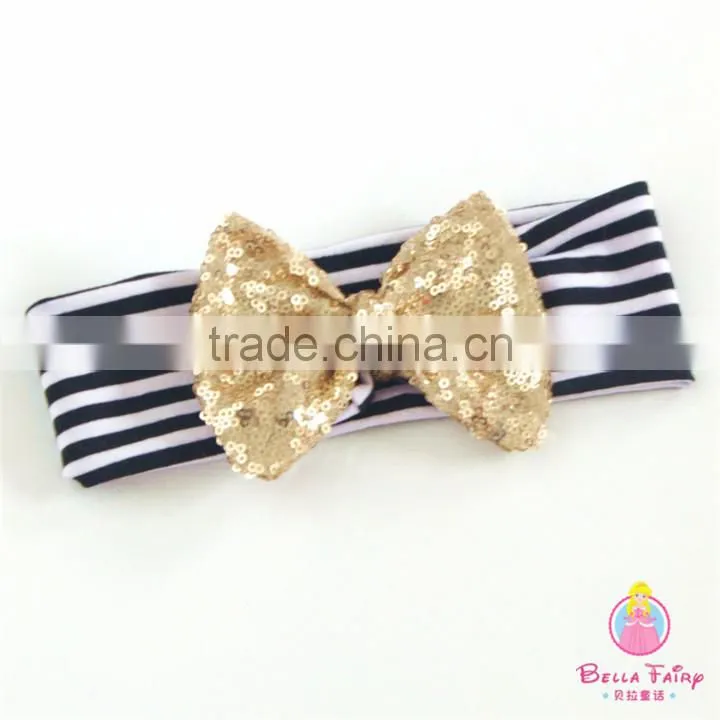 Fancy baby headbands Baby girl flower printed cotton headband