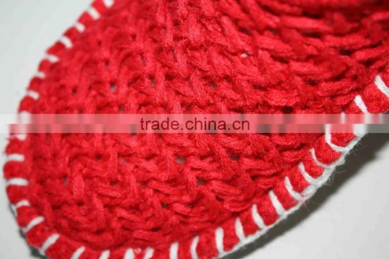 Thick knitted woman socks with pompoms