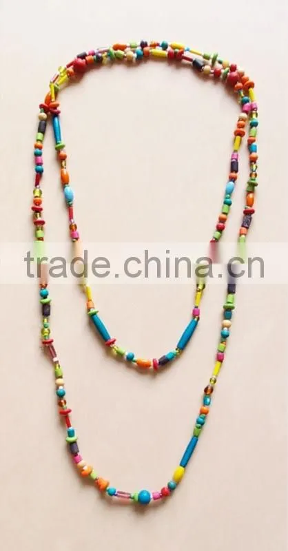 Multi colored Bead Necklace