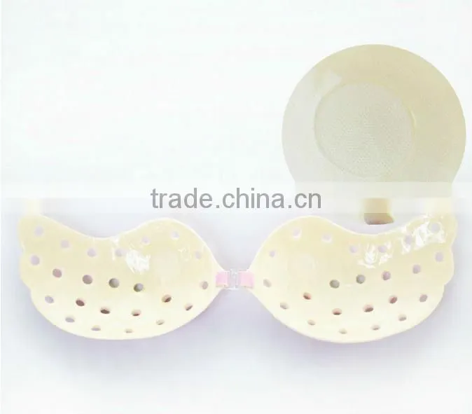 women invisible magic push up latex invisible bra