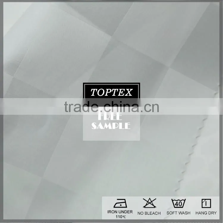 100% cotton plain hotel bedding fabric for wholesale