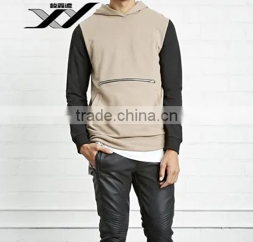 Fashion cotton patchwork Men Hoodies