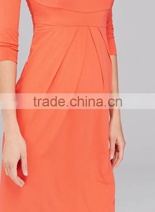 Latest stretch maternity loose designs dress for pregnant women