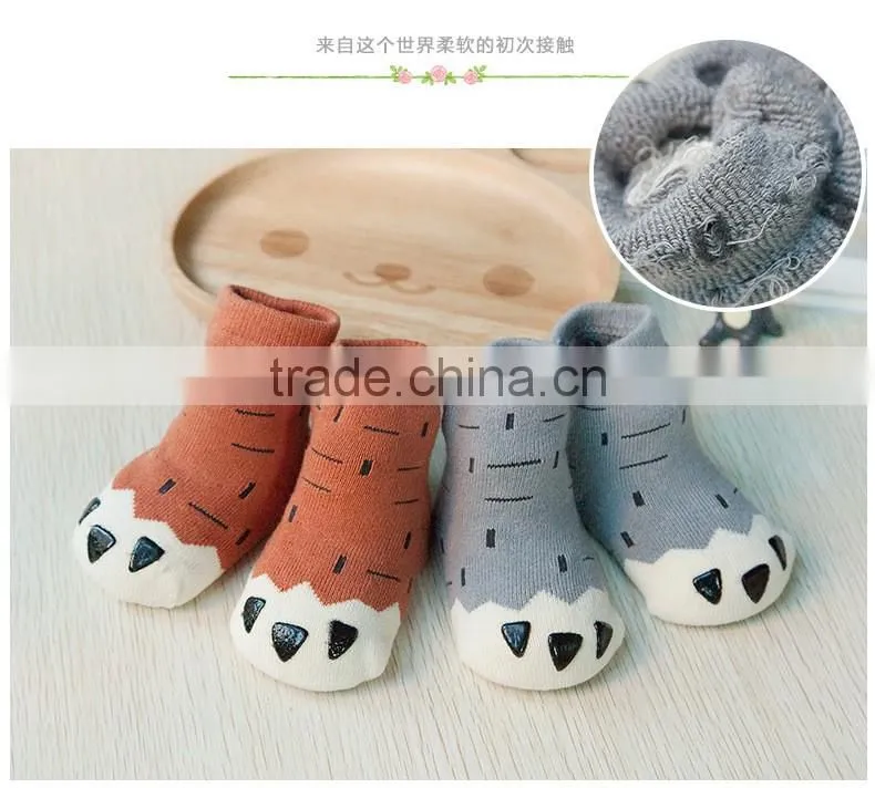 New winter children thick warm cotton terry socks young baby boys and baby girls floor tube socks