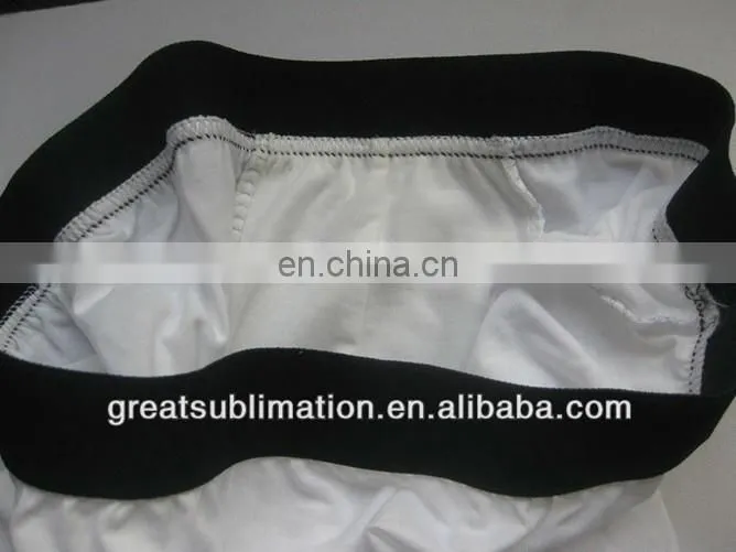 Polyester Sublimation white boxer shorts