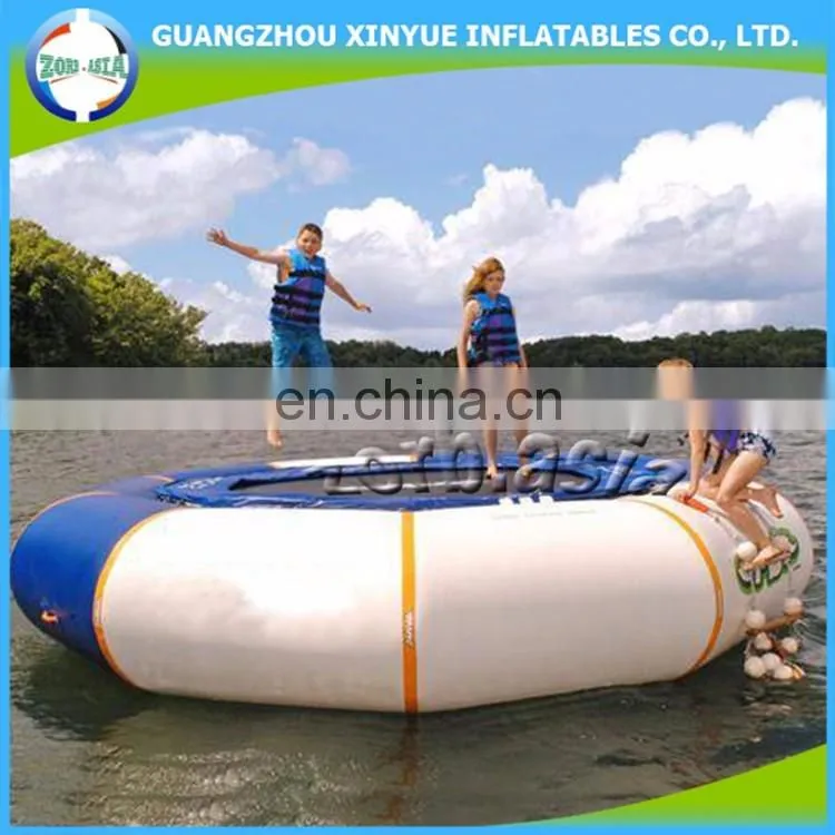New design customized size cheap inflatable used water trampoline for sale