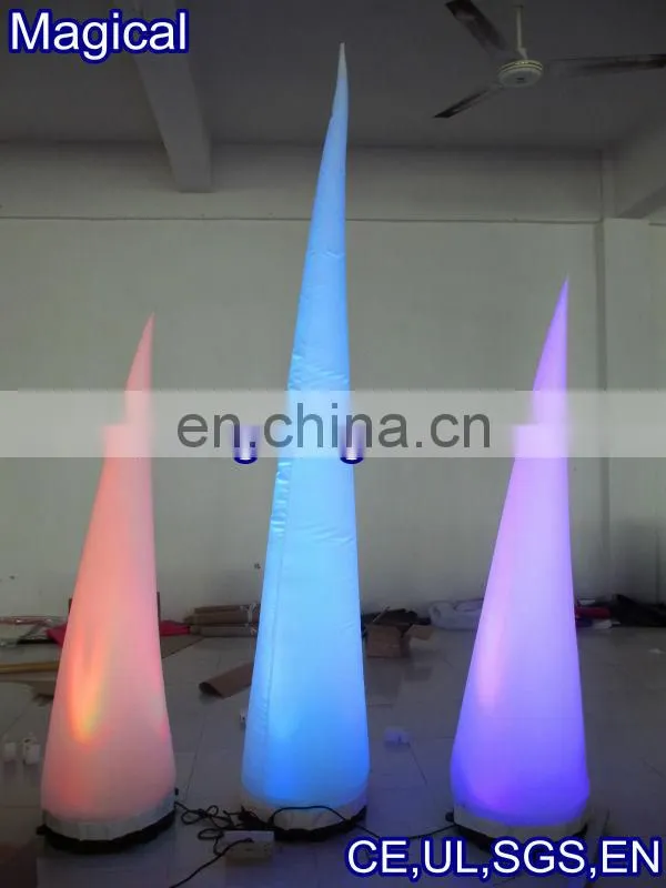 portable mobile inflatable LED pillars tubes
