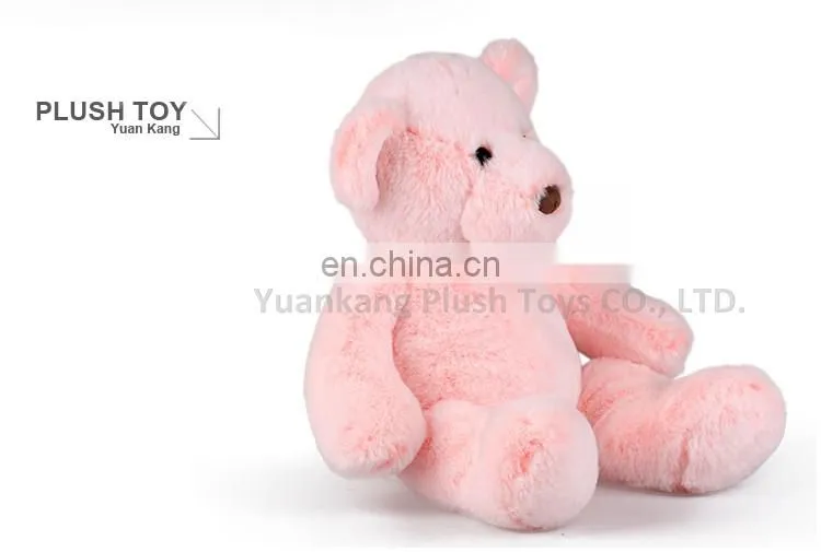 Wholesale plush pretty pink teddy bear soft toy