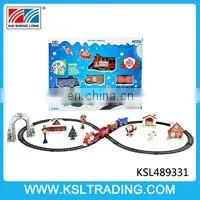 Christmas gift rc interactive educational train railway set toy