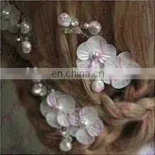 Aidocrystal hot selling newest fashion white wedding bridal hair accessories handmade